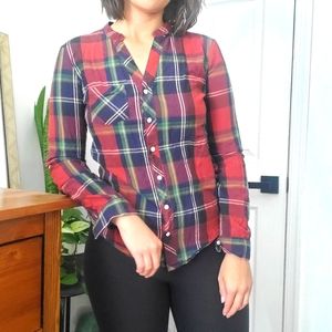 Olive & Oak Plaid Button Up